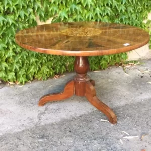 Tavolo Rotondo a Vela in Noce - Epoca '800