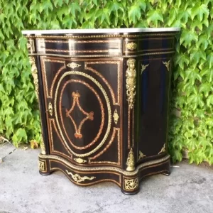Credenza Boulle Francese in Marmo e Madreperla - Epoca Metà '800