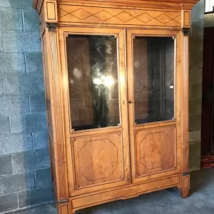 Libreria Impero in Ciliegio - Epoca '800 con Dettagli in Ebano