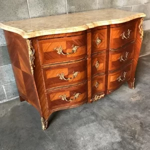 Cassettone Luigi XV - Epoca fine '800 in Mogano Impiallacciato