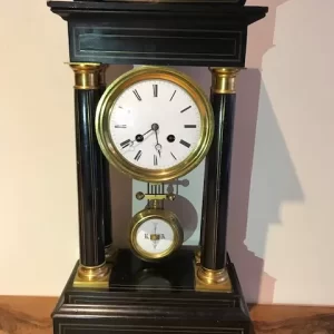 Orologio a Pendolo Impero in Legno Intarsiato - Epoca '800