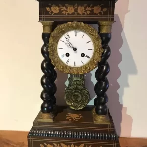 Orologio a Pendolo Impero - Epoca '800 Intarsiato