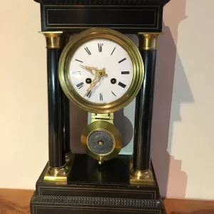 Orologio a Pendolo Impero - Epoca '800 Intarsiato