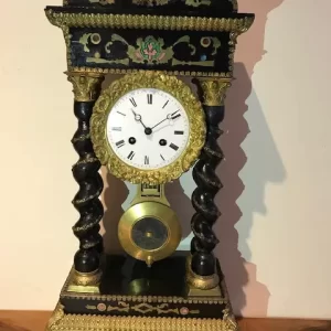 Orologio a Pendolo Impero - Epoca '800 Intarsiato