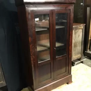 Libreria/Vetrina Luigi Filippo in Mogano - Epoca metà '800
