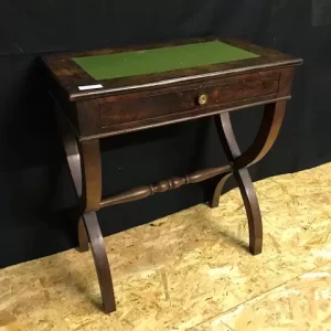 Tavolino Carlo X in Mogano e Piuma di Mogano - Epoca '800