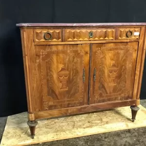 Credenza Luigi XVI in Mogano Intarsiata - Epoca '800