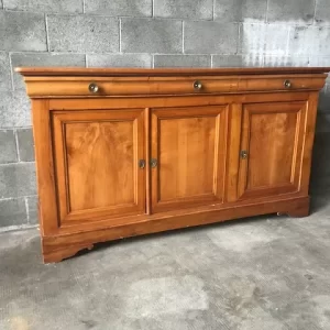 Credenza Carlo X in Ciliegio e Intarsi in Ebano - Epoca '800