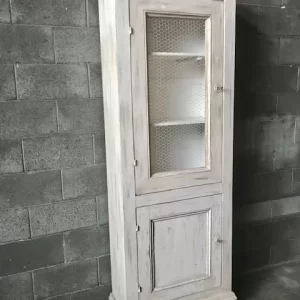 Credenza a 2 Ante Laccata Bianco Panna - Epoca '900