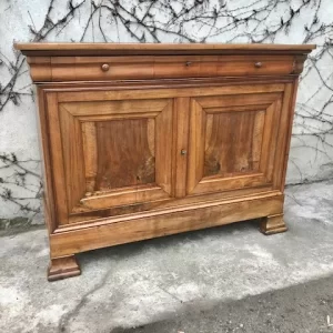 Credenza Cappuccina in Noce con 2 Ante e 3 Cassetti - Epoca '800