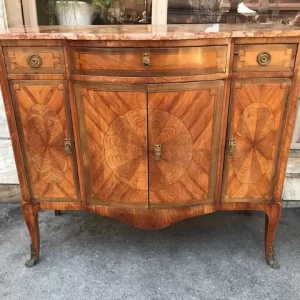 Credenza Mossa Luigi XV in Bois de Rose - Epoca '800