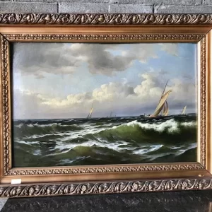 Dipinto ad Olio su Tavola Fine '800 di Giuseppe Falchetti