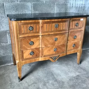 Cassettone Luigi XV - Epoca fine '800 in mogano e palissandro