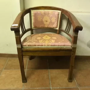 Poltrona in Noce Decò - Primo '900 Ristrutturata