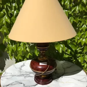 Lampada in Ceramica Bordeaux - Epoca Anni '70