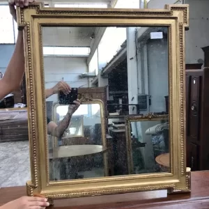 Specchiera Luigi XVI Legno Pastiglia Dorata - Epoca seconda metà '800