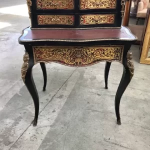 Tavolino/scrittoio Luigi XV intarsiato in legno - Epoca II metà '800