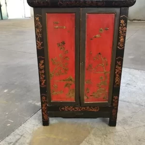 Mobiletto 2 ante stile orientale laccatura pregiata - Epoca primi '900