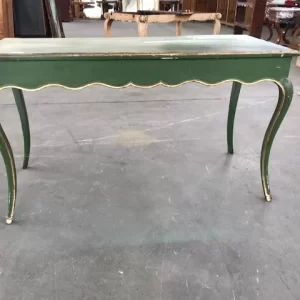 Tavolino Luigi XV – Fine '700 Laccato Verde con Filetti Dorati