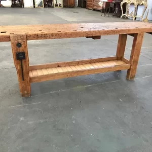 Banco da falegname originale in legno di Faggio - Primi '900