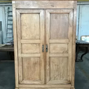 Armadio pannellato in Rovere '800 a 2 ante