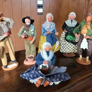 Lotto di 6 Statuine Napoletane in Terracotta - Anni '50