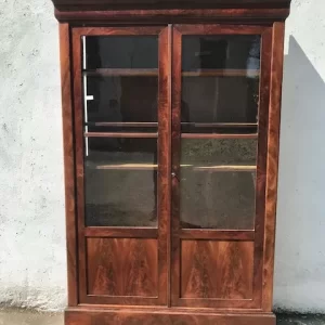 Libreria Carlo X in Mogano e Piuma di Mogano - Epoca II metà '800