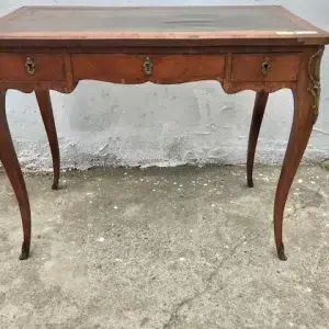 Tavolino Luigi XV Palissandro Intarsi Bronzi Originali - Epoca metà '800