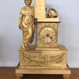 Orologio Impero 'Parigina' in Bronzo Dorato al Mercurio - Epoca '800