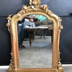 Specchiera Luigi Filippo - Epoca II metà '800 in Legno e Pastiglia