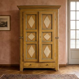Armadio Laccato Piemontese a 2 ante - Epoca primo '800