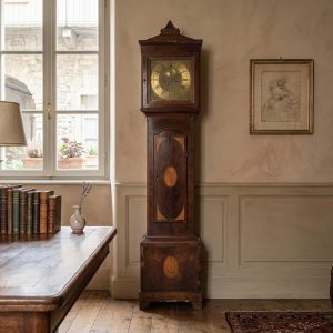 Orologio a Torre Inglese in Mogano e Altre Essenze