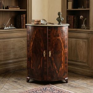 Angoliera in Palissandro con bordo in ottone - Epoca primo '800