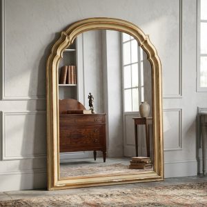 Specchiera Antica - Metà '800 in Legno Dorato e Laccato