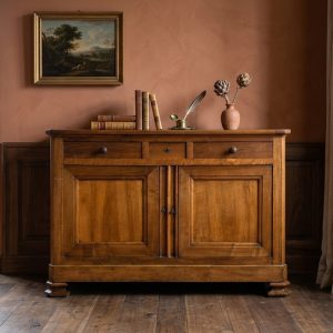 Credenza Luigi Filippo in Noce restaurata - Epoca '800