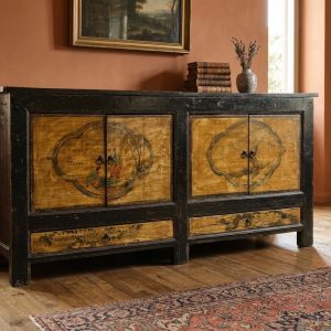 Credenza Orientale Laccata e Dipinta - Epoca '800