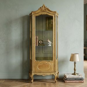 Vetrina Luigi XV in legno dorato - Epoca Primi '900