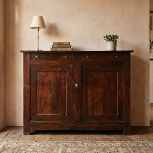 Credenza Direttorio in Noce a Due Ante e Due Cassetti - Epoca 1800