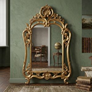 Specchiera Luigi Filippo - Epoca '900 in legno dorato