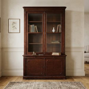 Libreria Carlo X - Epoca '800 in Noce Elegante