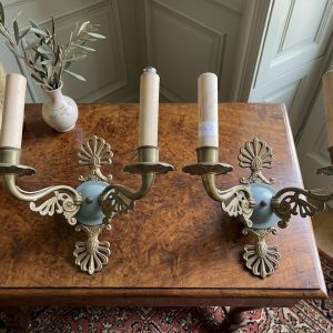 Coppia di Appliques in Bronzo Dorato - Epoca fine '800