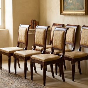Set di 6 Eleganti Sedie Neoclassiche in Mogano - Epoca primi '900