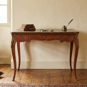 Tavolino Luigi XV Palissandro Intarsi Bronzi Originali - Epoca metà '800