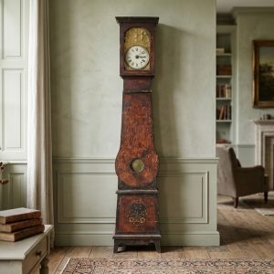 Orologio a Pendolo Francese - Epoca '800 Laccato e Dipinto