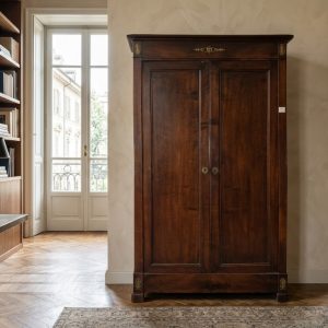 Armadio Carlo X in Noce a 2 ante - Epoca '800