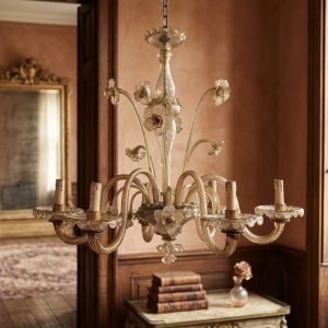 Lampadario di Murano - Anni '50 in Vetro Soffiato