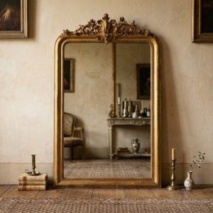 Specchiera Luigi Filippo - Epoca II Metà '800 in Legno Dorato