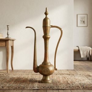 Brocca di Gusto Islamico - Primi '900 in Ottone Cesellato