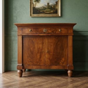 Credenza Impero in Noce e Piuma di Noce - Epoca '800