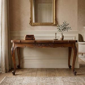 Tavolo Provenzale in Noce Allungabile con Piano a Parquet - Epoca anni 60/70